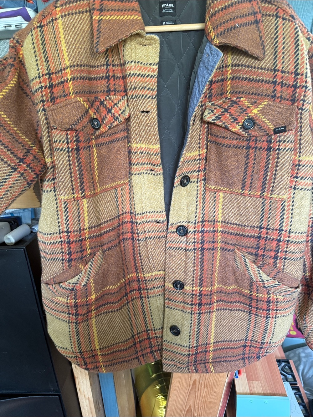 Prana  Plaid Shirt Jacket